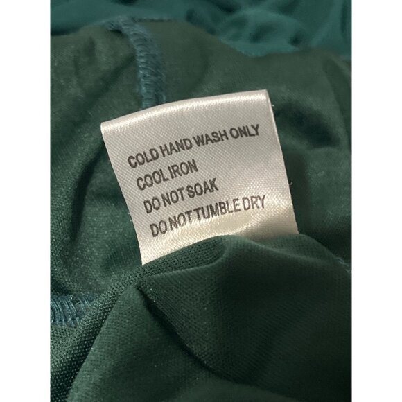 HELLO MOLLY Mini Dress Ruched Long Sleeve New in Emerald Green size 6 US - Picture 8 of 13